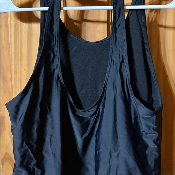 Black Women's Tank Top - Classic Scoop Neck - Picture 3 of 4